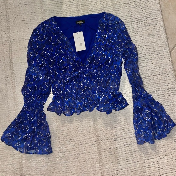 New Rays for Days smocked long sleeve blouse - Picture 1 of 3